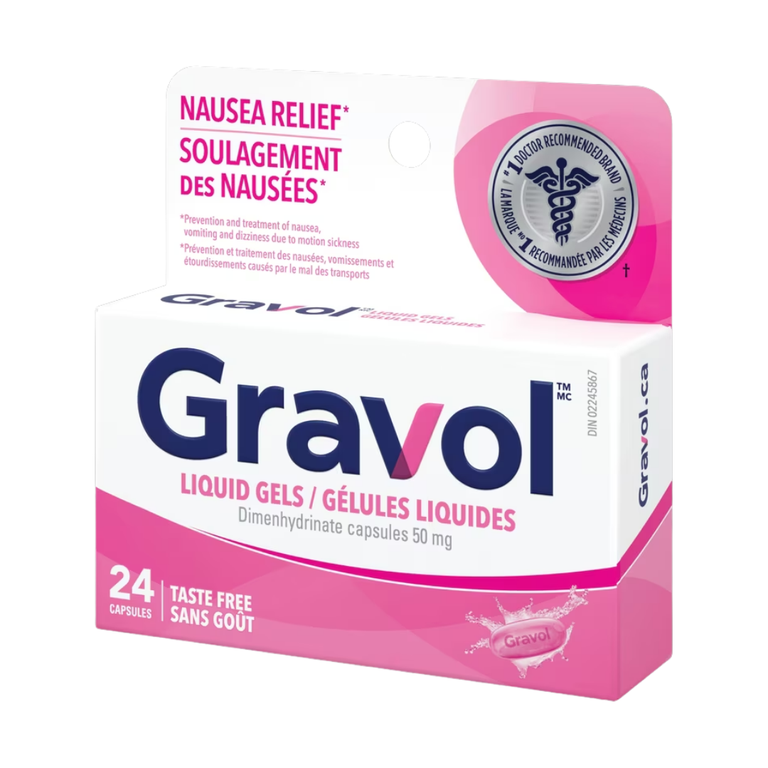 Gravol Liquid Gel Capsules - 50mg