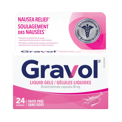 Gravol Liquid Gel Capsules - 50mg