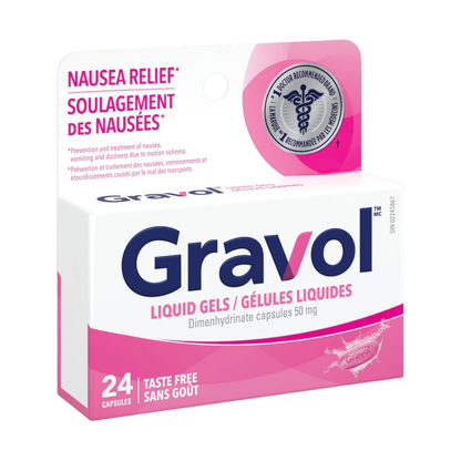 Gravol Liquid Gel Capsules - 50mg