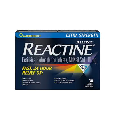 Reactine Extra Strength Antihistamine Tablets - 10mg