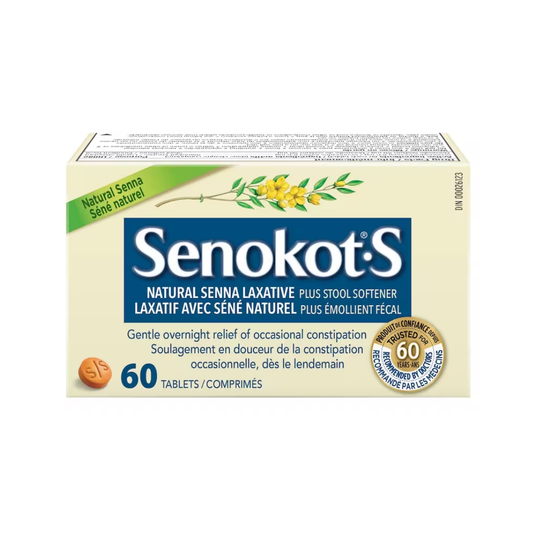 Senokot-S Natural Laxative Plus Stool Softener