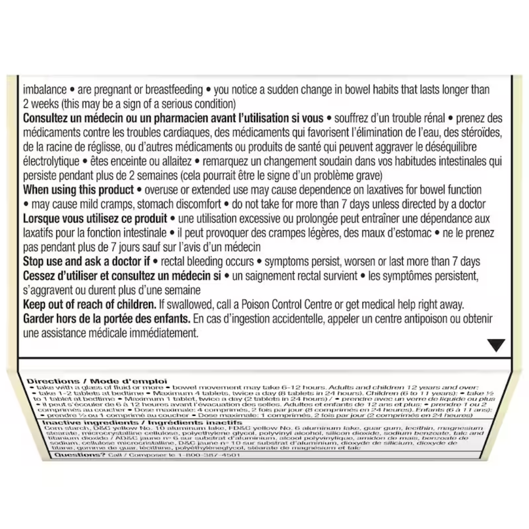 Senokot-S Natural Laxative Plus Stool Softener