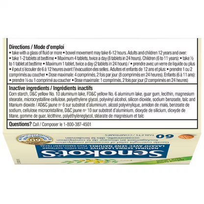 Senokot-S Natural Laxative Plus Stool Softener