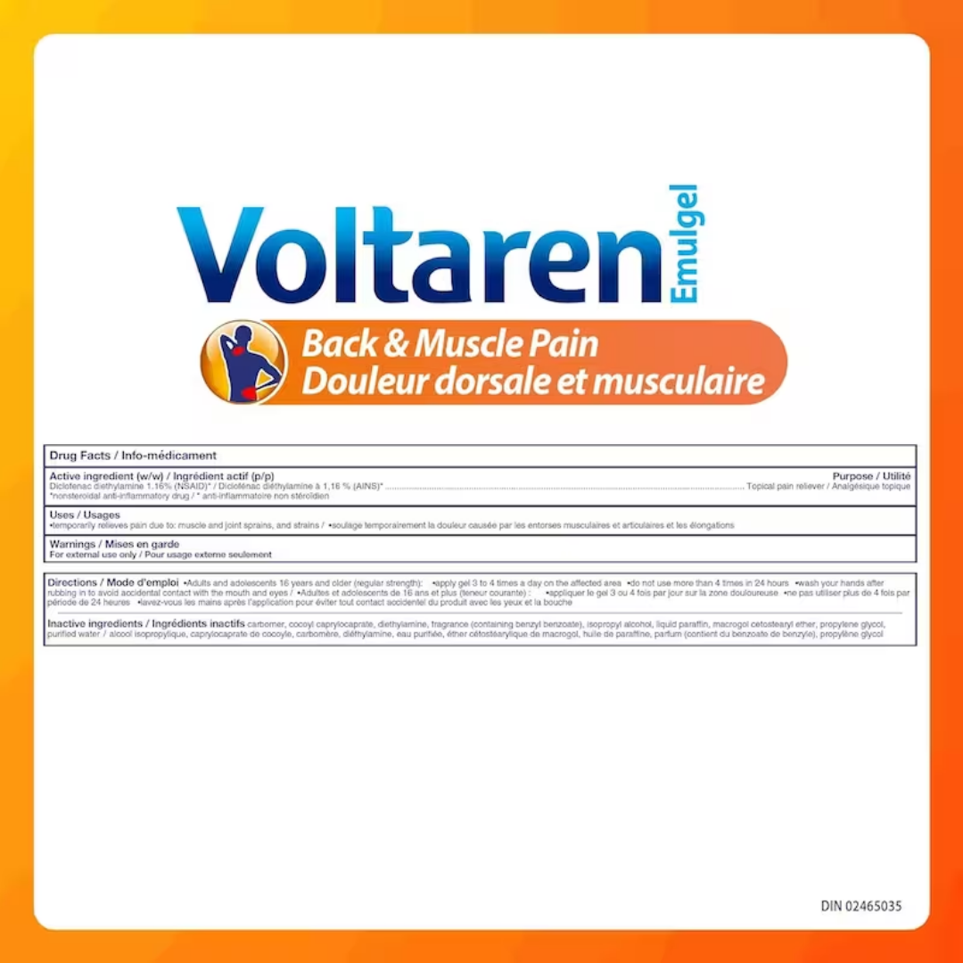 Voltaren Emulgel Back & Muscle Pain Gel