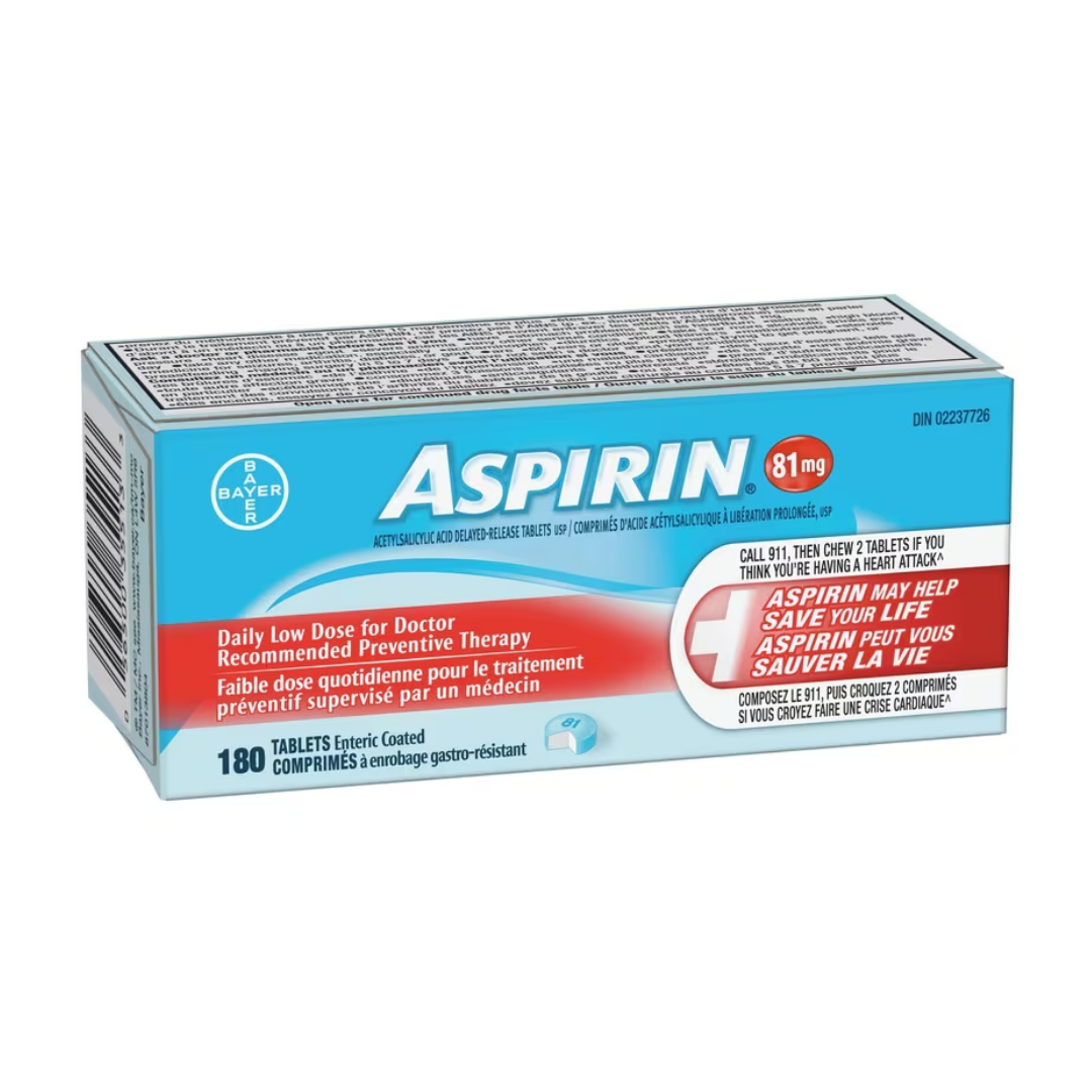 Aspirin Daily Low Dose Enteric Coated Tablets - 81mg