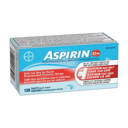 Aspirin Daily Low Dose Enteric Coated Tablets - 81mg