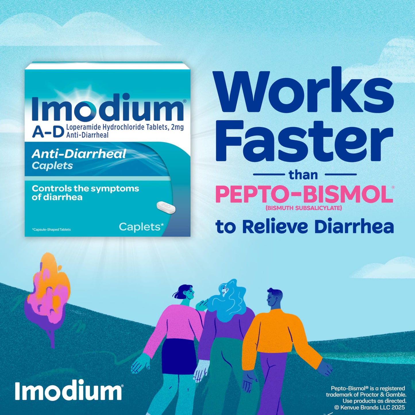 Imodium Anti-Diarrheal Caplets - 2mg