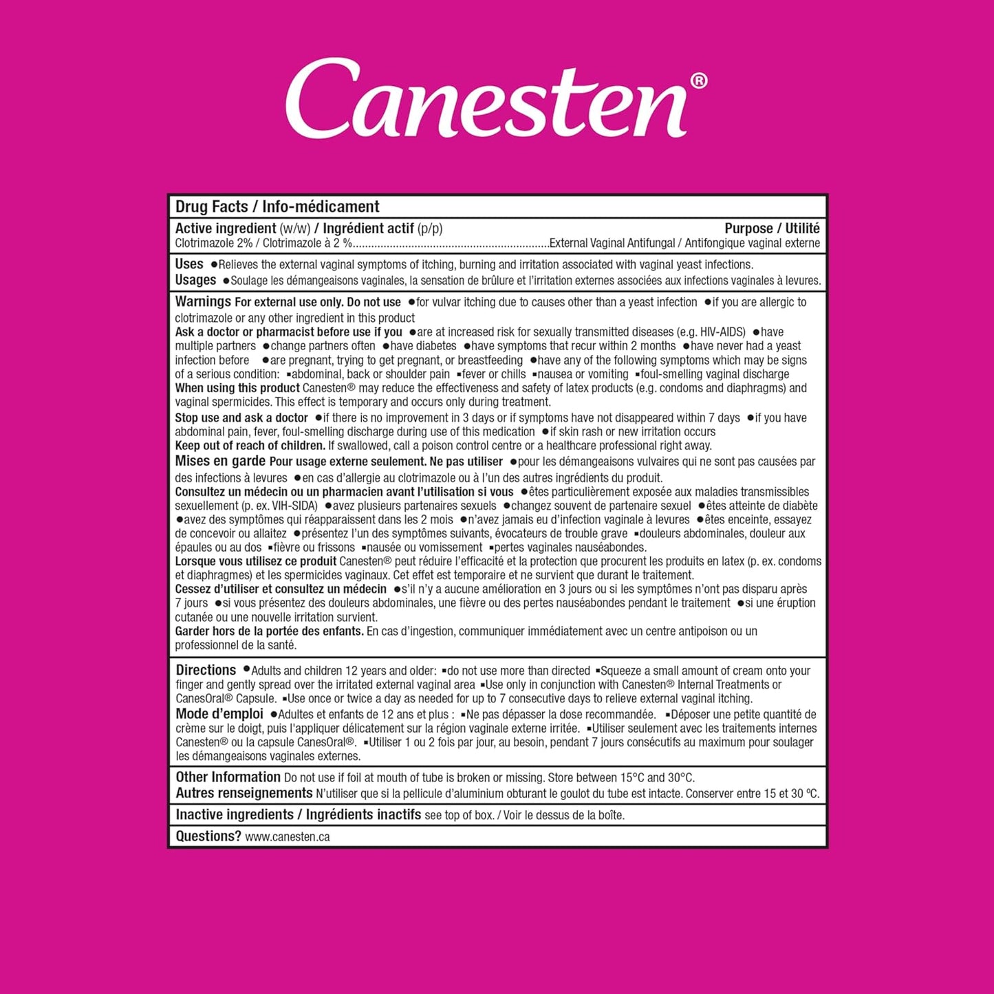 Canesten 3 Day Internal Cream
