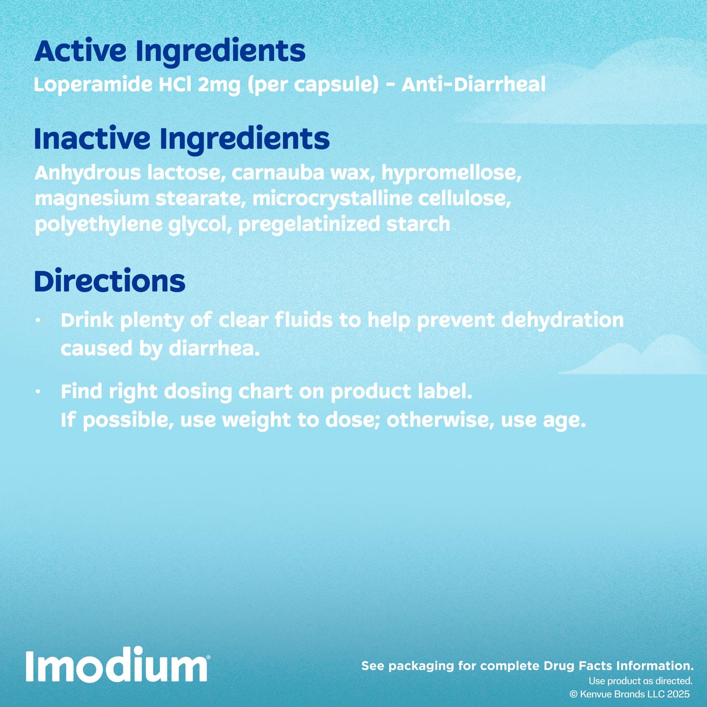 Imodium Anti-Diarrheal Caplets - 2mg