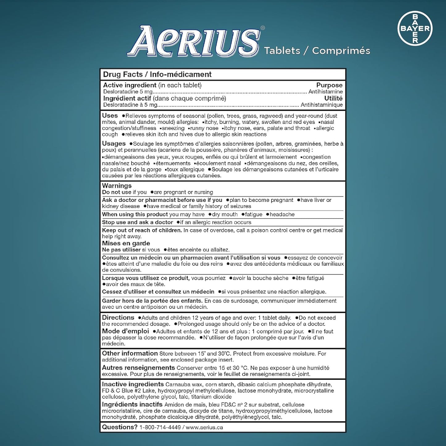 Aerius Allergy Medicine - 5mg