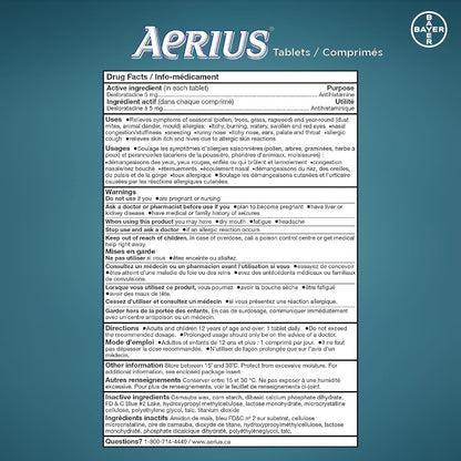 Aerius Allergy Medicine - 5mg