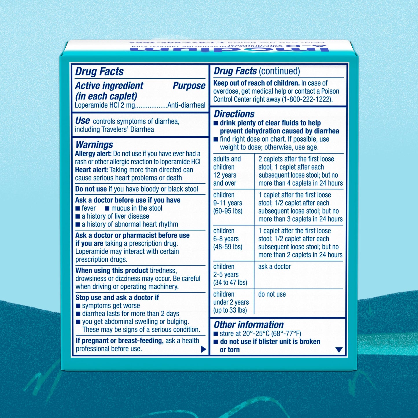 Imodium Anti-Diarrheal Caplets - 2mg